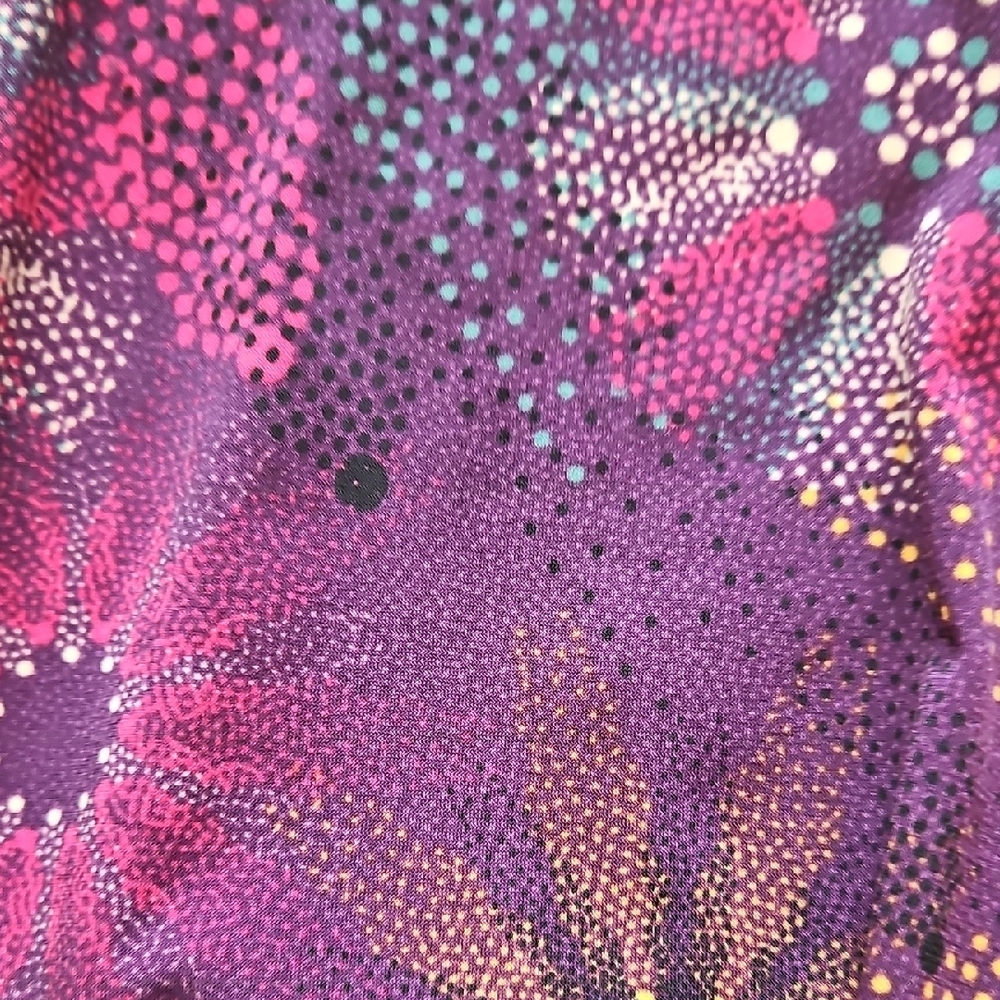 LuLaRoe Purple Floral A-Line Skirt - Picture 4 of 4